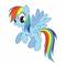RoomMates My Little Pony Rainbow Dash Peel & Stick Giant Decal